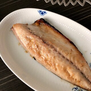鯖の醤油味噌漬け焼き/魚焼きグリル